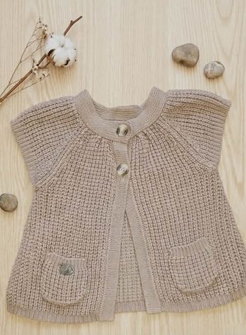 Gilet sans manches en maille "Tape à l'œil" – 9 mois (74 cm)