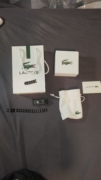 Bracelet Lacoste noir