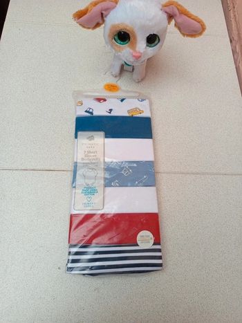 Lot de 7bodie courte manche neuf taille 0/1mois