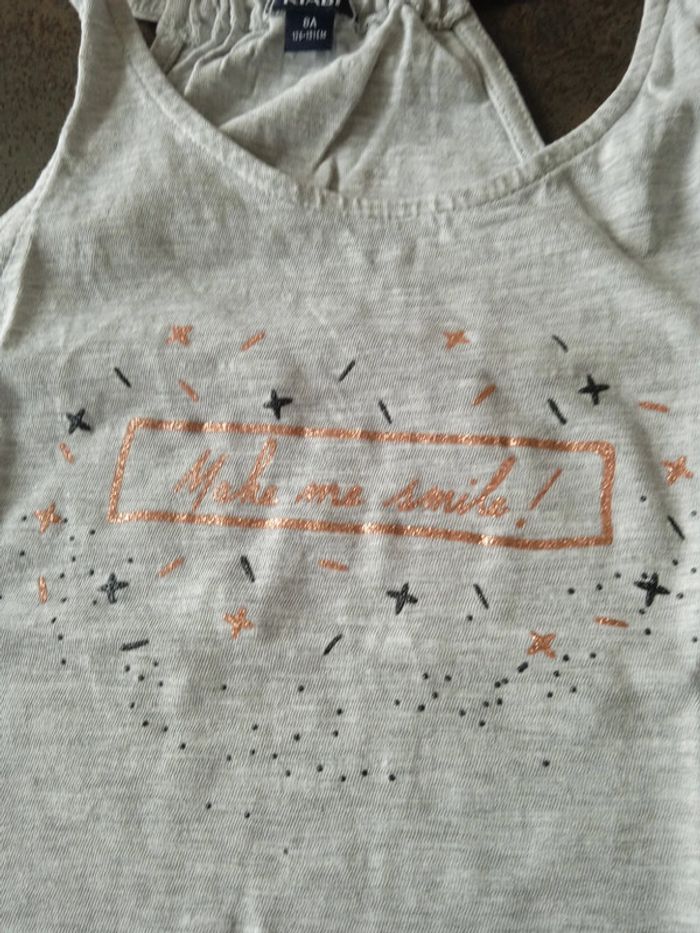 Débardeur t-shirt sans manche Kiabi 8 ans - photo numéro 2