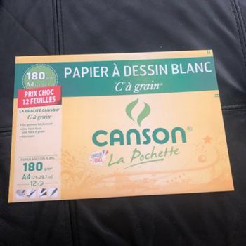 Pochette Papier à dessin blanc