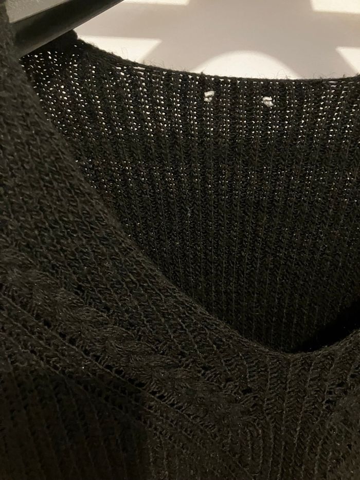 Pull en maille noir - photo numéro 2