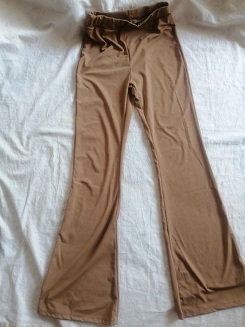 Pantalon flare mocca M