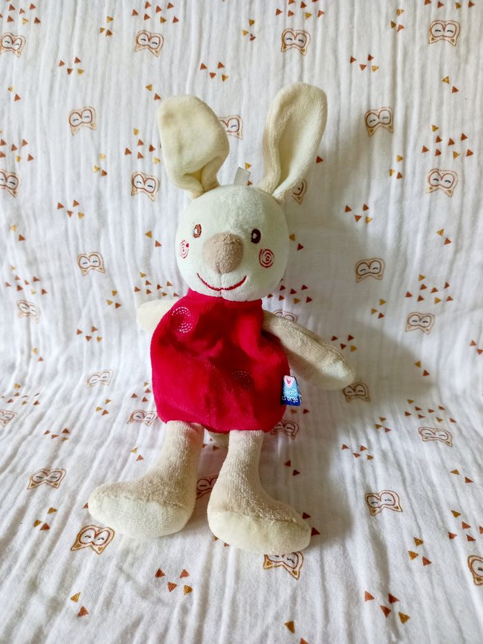Doudou lapin sucre d'orge