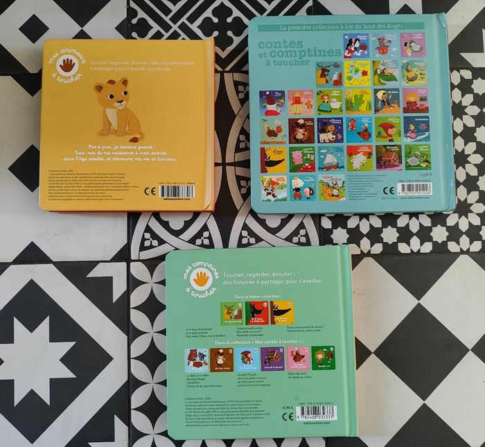 Lot de 3 beaux livres à toucher - photo numéro 2