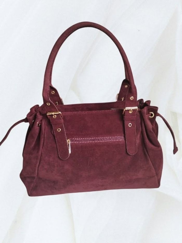 Cabas suédine bordeaux Flora Co - photo numéro 4