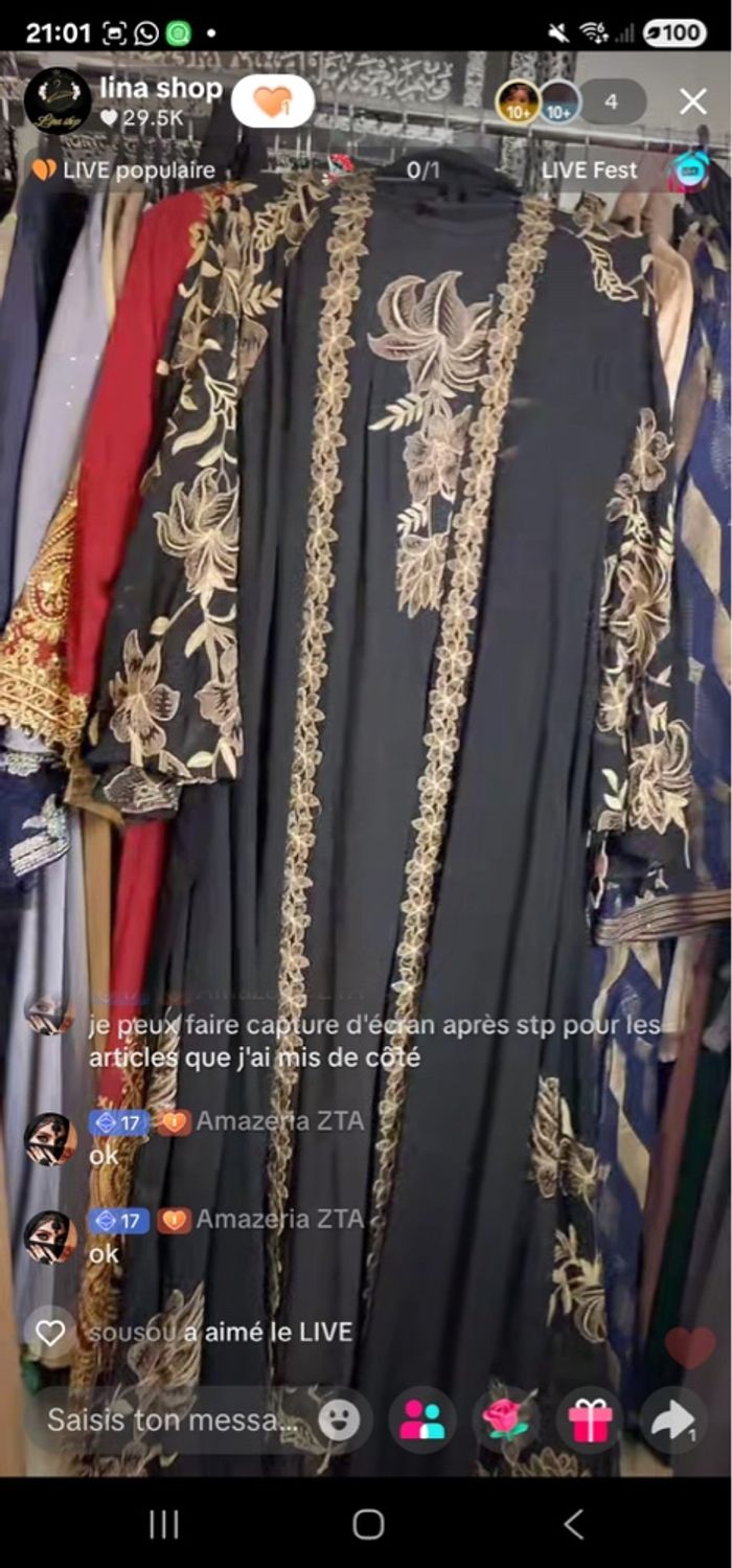 Abaya noir