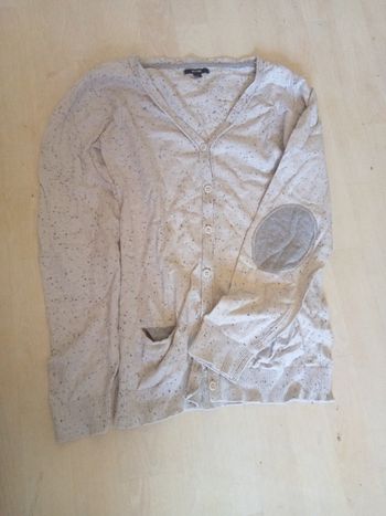 Gilet blanc avec pint noir