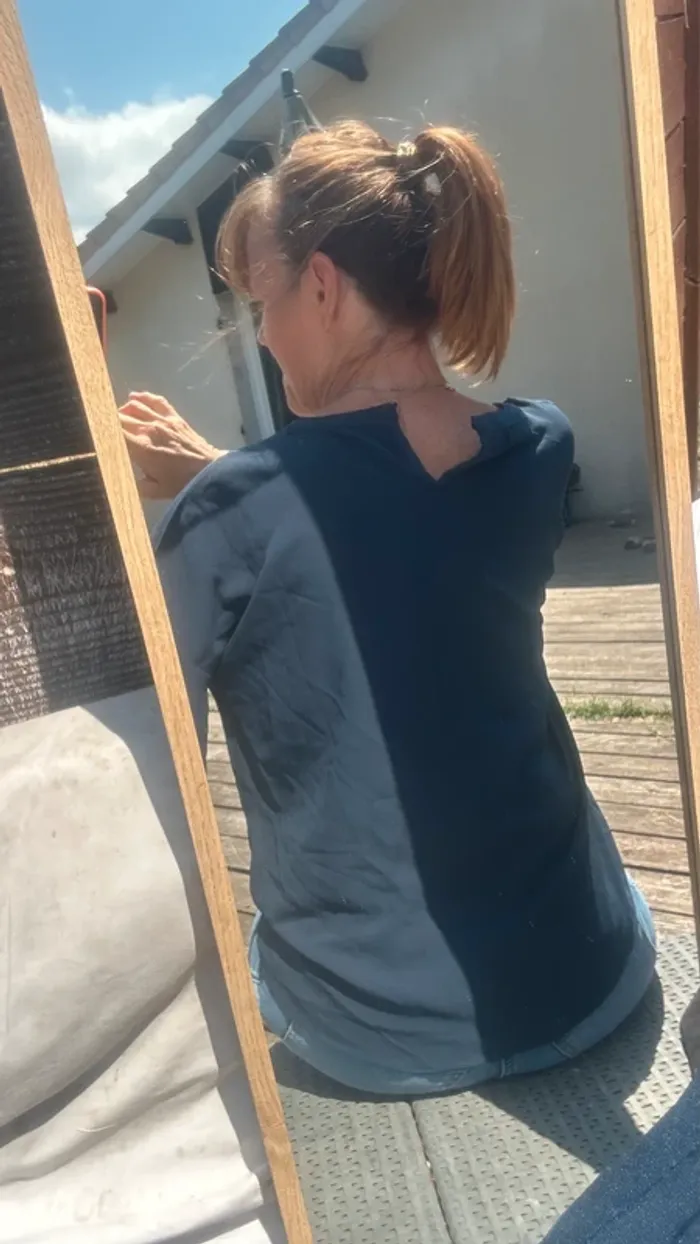 Blouse Molly Bracken Bleu Marine - photo numéro 4
