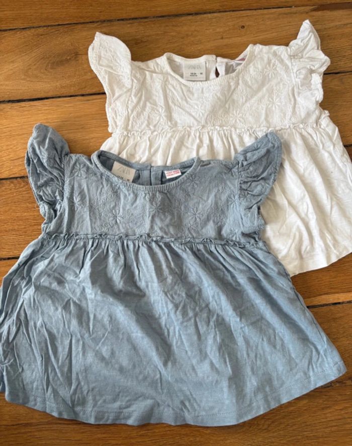 Lot de 2 tee shirts Zara 2 ans - photo numéro 2