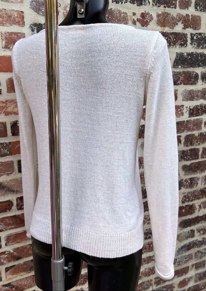 Pull en maille fine Blanc T34-36 • Tissaia - photo numéro 4