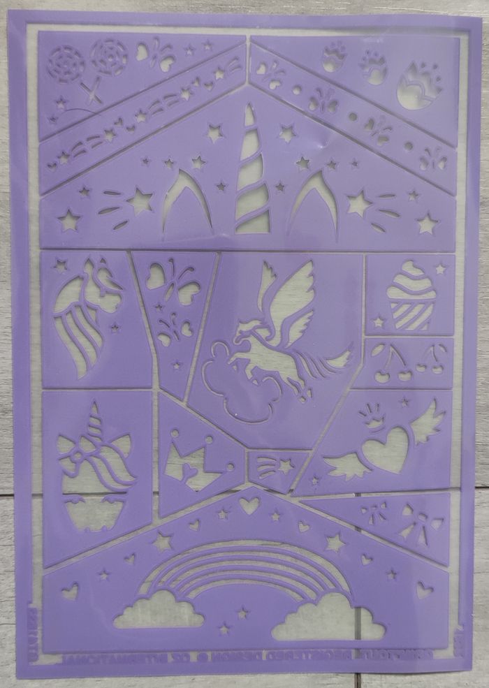 Pochoir maquillage neuf grim'tout licornes féérie - photo numéro 2