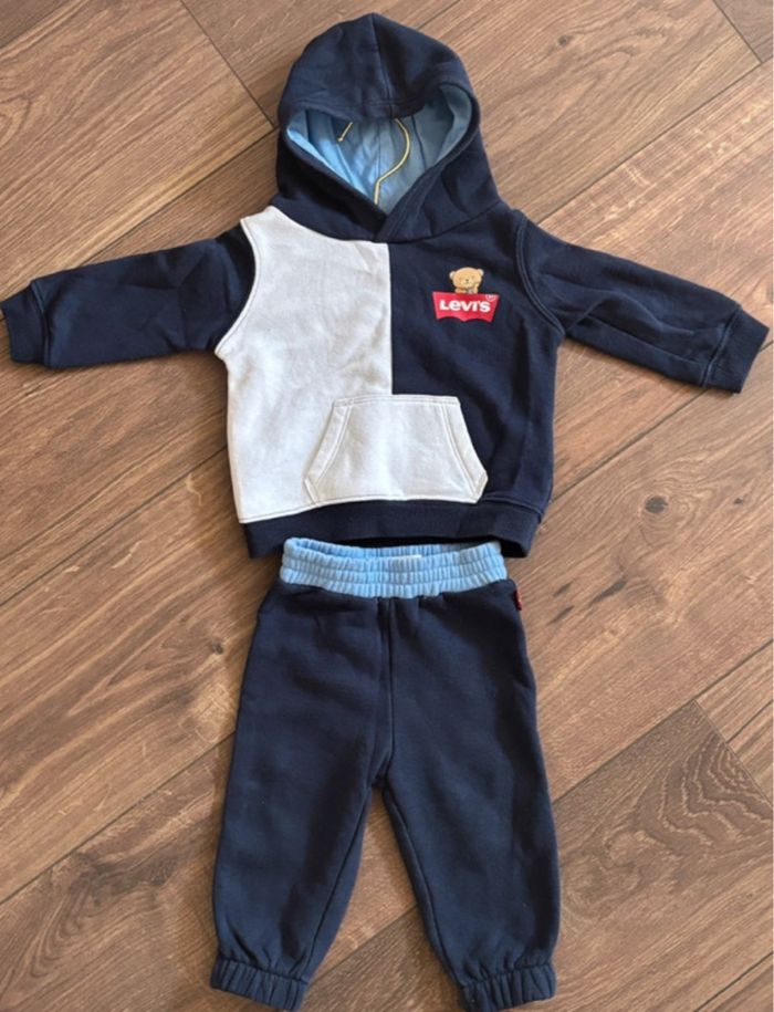 Ensemble garçon bébé  Levî’s 6 mois bleu marine presque neuf