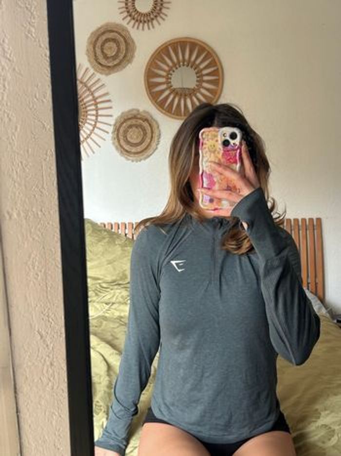 VITAL 1/4 ZIP - haut manche longue gymshark