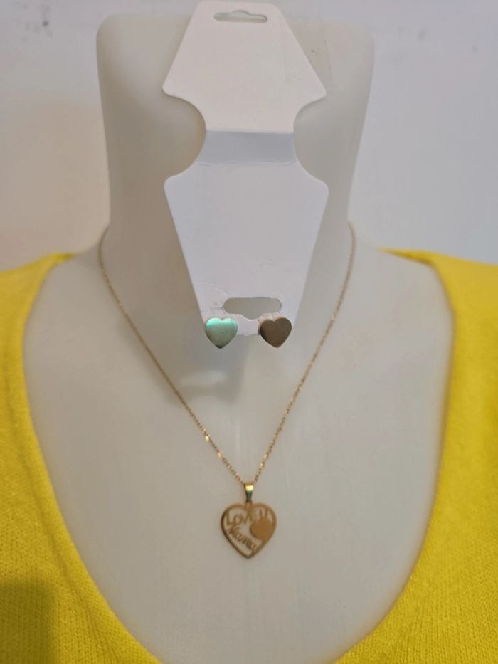 Ensemble bijoux neuf acier inoxydable - photo numéro 3