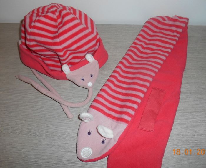 Ensemble bonnet + écharpe 18-24 mois / fille-garçon