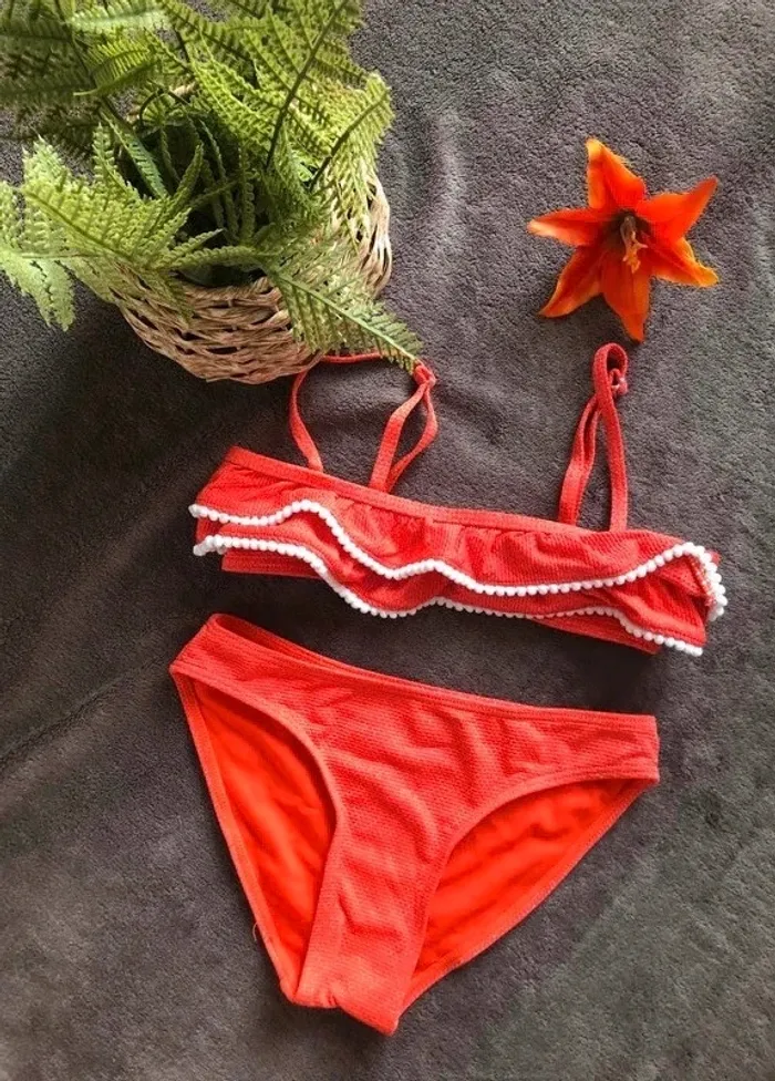 Maillots de bain orange 2 pièces - photo numéro 3