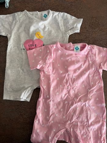 Lot de 2 Pyjamas naissance fille 