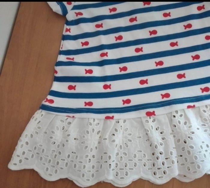 Robe manches courtes Neuve avec étiquette 6 mois fille - photo numéro 3