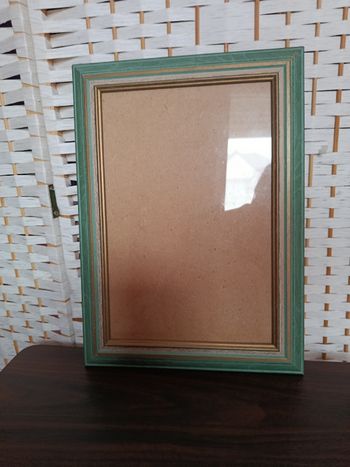 Cadre photo vert et doré 20×30