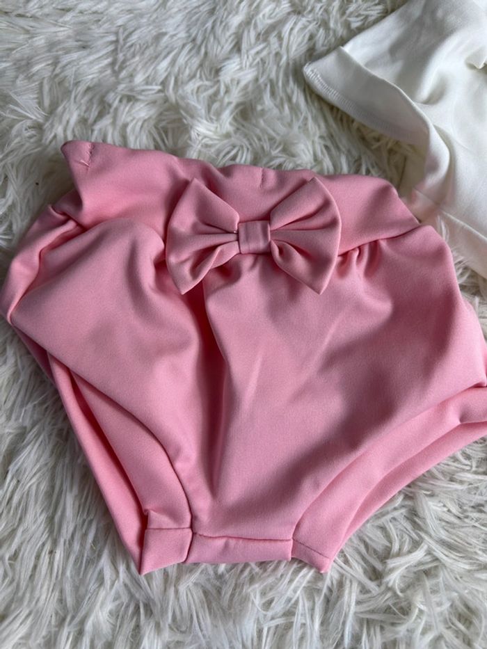 Lot de 3 bloomer et 3 bandeaux shein taille 6-9 mois - photo numéro 2