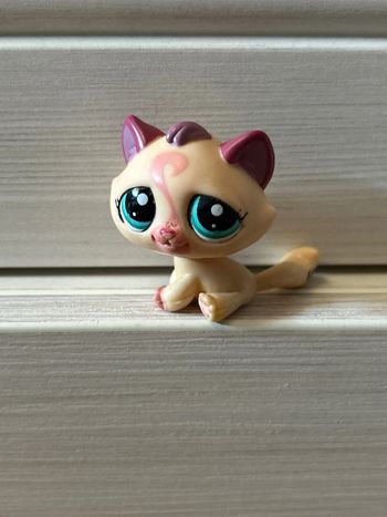 Figurine chat tabby Littlest Pet Shop / figurine pet shop cat / très bon état / good condition