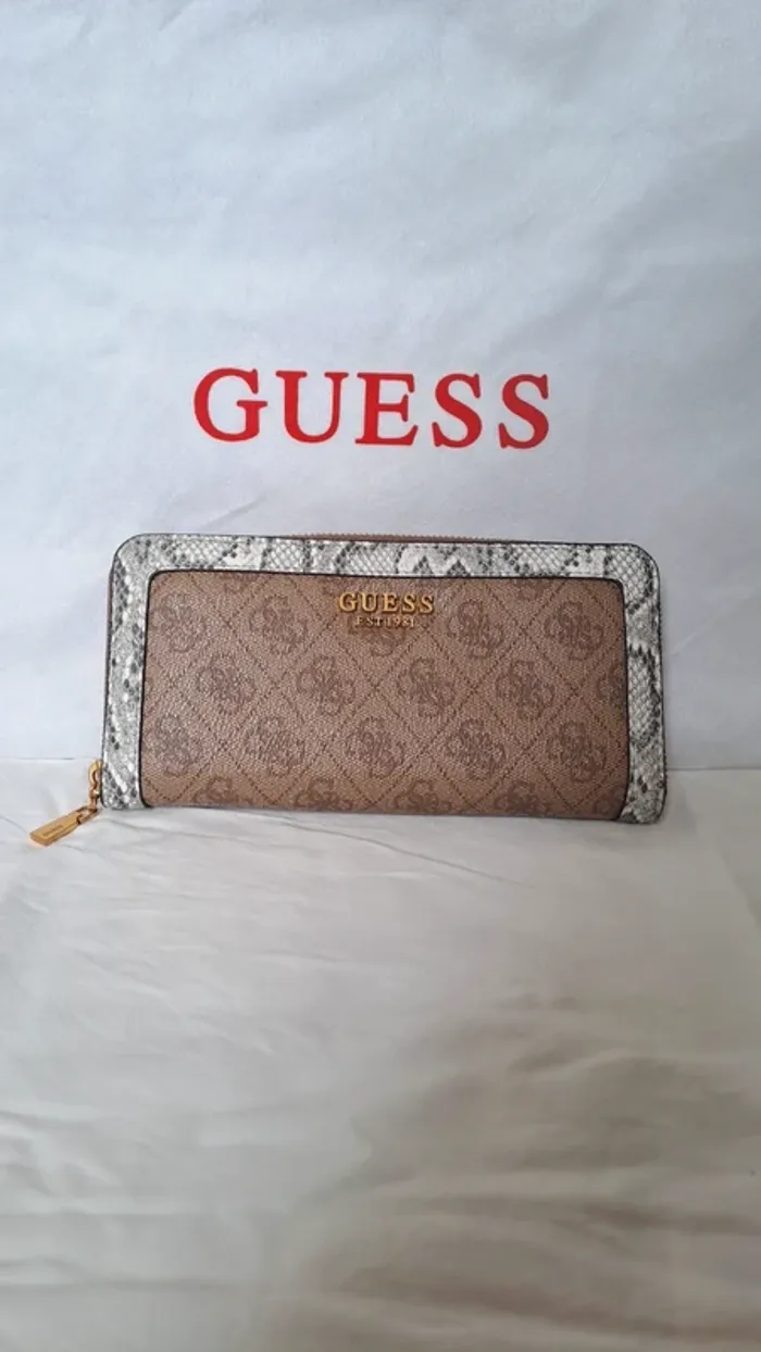 Portefeuille/ Guess Portefeuille/  Guess / Porte-monnaie Guess / Python Satchel Latte Portefeuille
