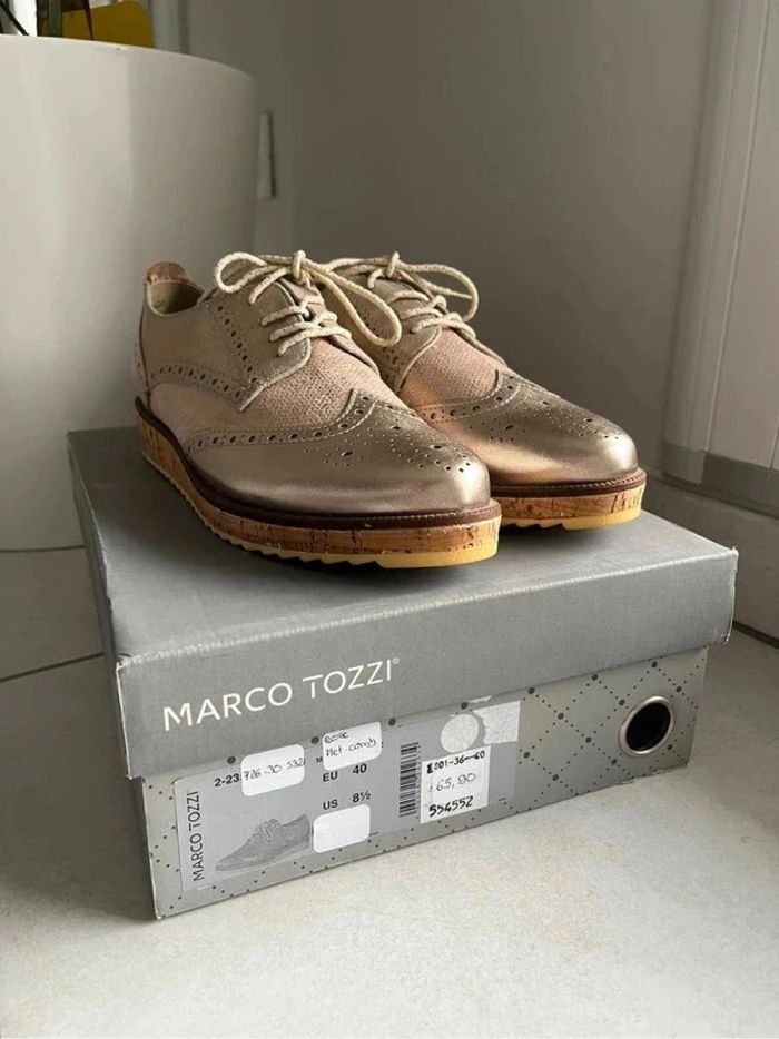 Mocassins Derbies Marco Tozzi Taille 40 - photo numéro 2