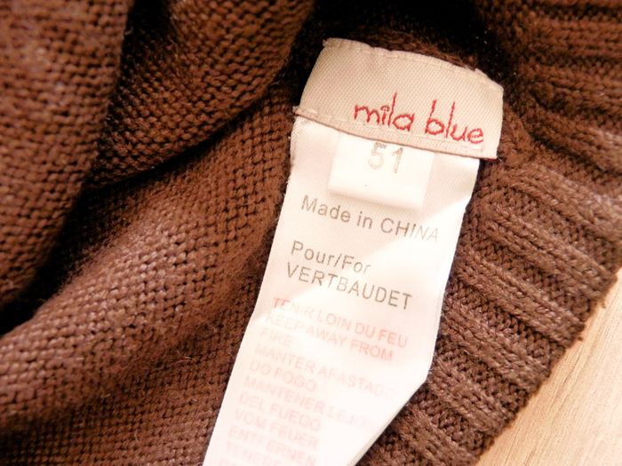 Bonnet Laine Garçon mila blue Verbaudet 2 ans dragon marron TBE 51 cm - photo numéro 2