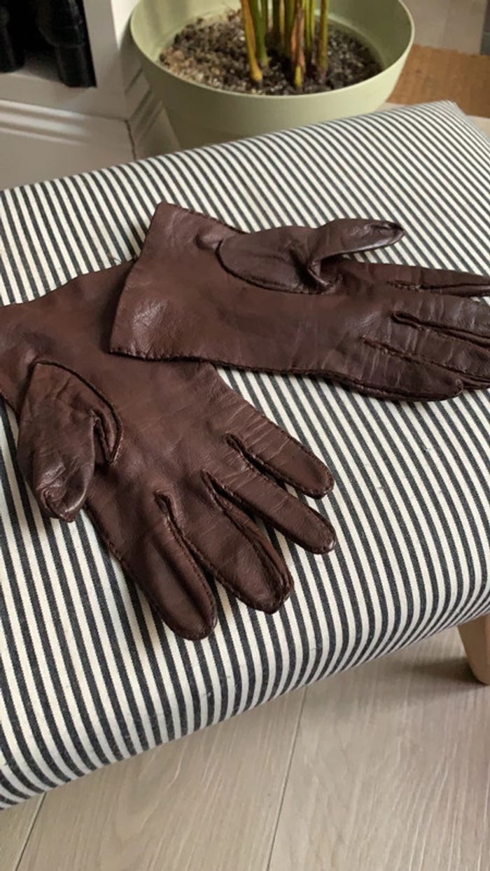 Ça st femme en cuir marron - photo numéro 3