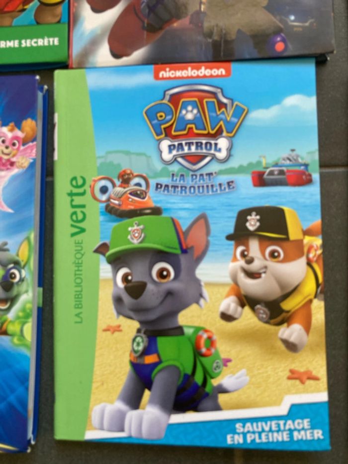 Lot de 6 livres patpatrouille bibliothèque verte - photo numéro 3