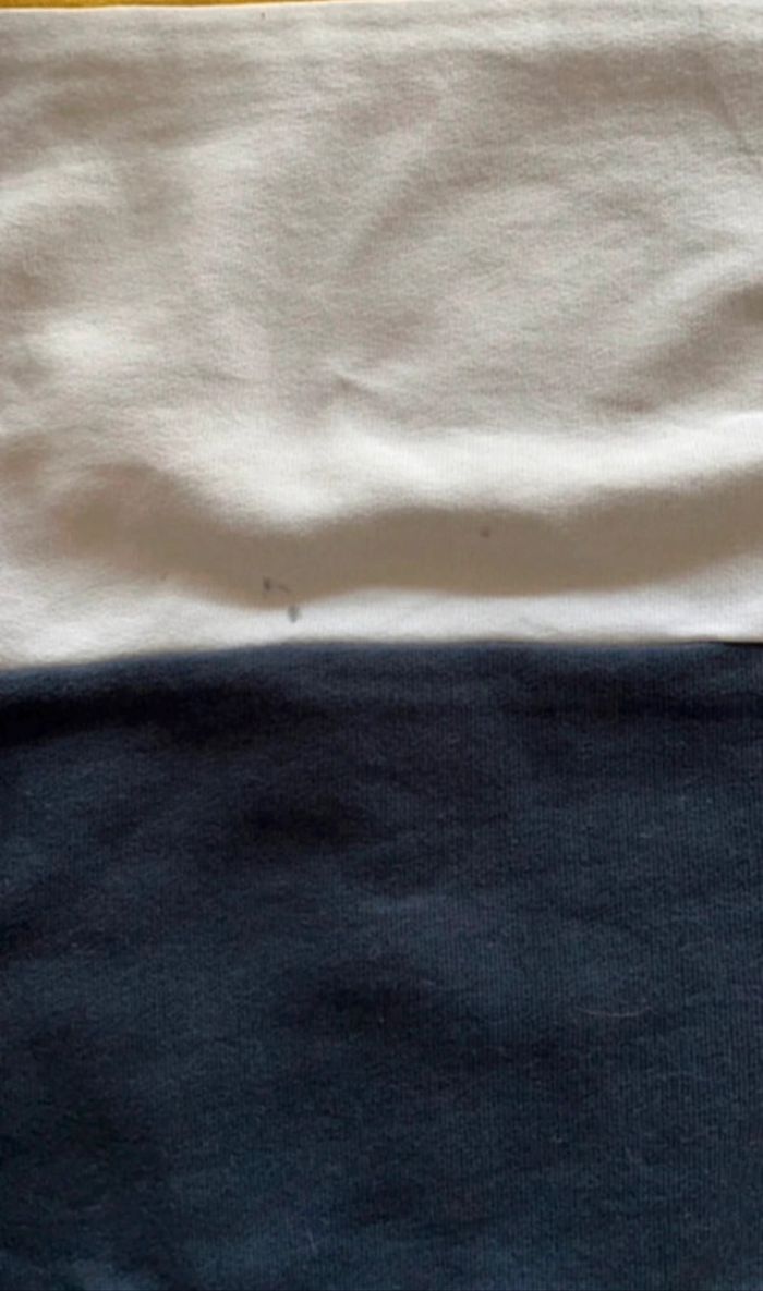 Pull garçon Name It col rond 5 ans jaune/blanc/bleu marine – coton – Bon état - photo numéro 5