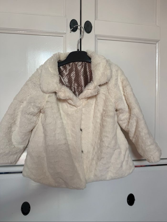 Manteau doux fille 24-36 mois