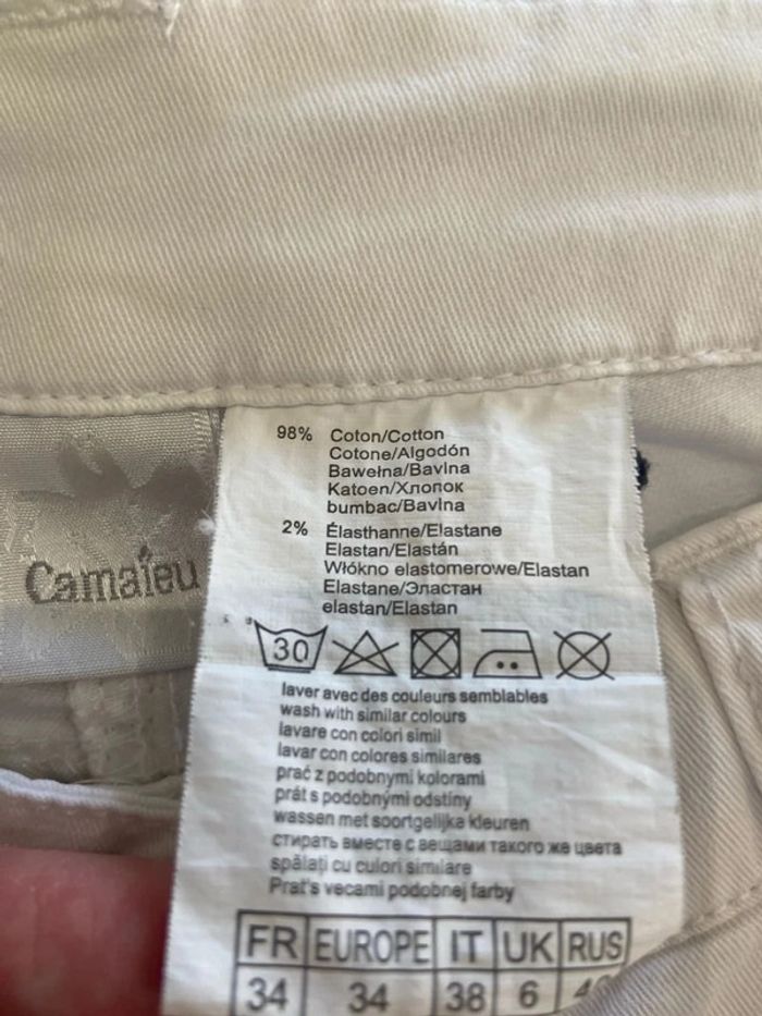 Pantalon blanc camaïeu - photo numéro 4