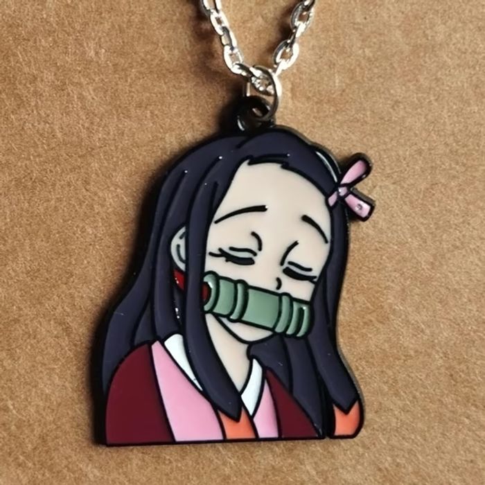 DEMON SLAYER - Collier + Pendentif Nezuko Kamado - photo numéro 2