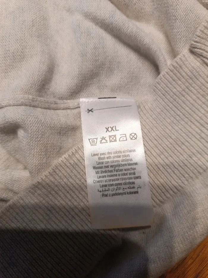 Pull Marine-gris Jules XXL - photo numéro 5