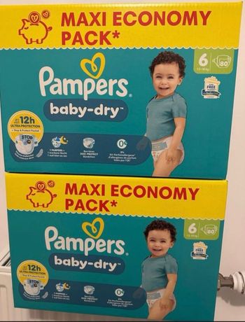 Couches Pampers baby dry T6