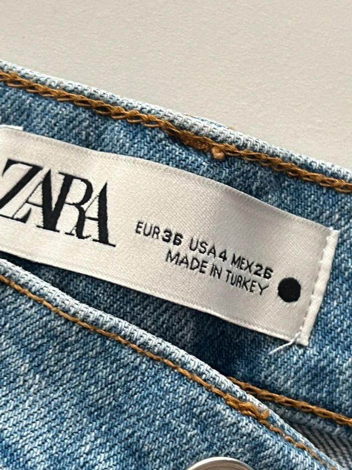 Jean court taille haute taille 36 - Zara - photo numéro 7