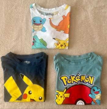 Lot de 3 t-shirt Pokémon taille 4ans