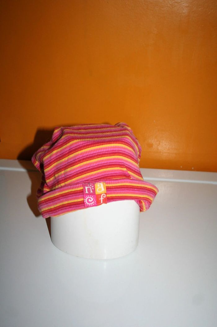 🌸Bonnet rayé original Taille 54 cm " Naf Naf " Fabrication française 🌸 - photo numéro 2
