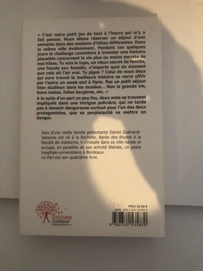 Le pari - Daniel Guenand Varenne - photo numéro 2