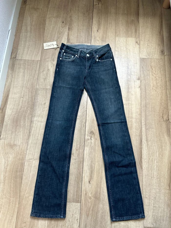 Jean School Rag bleu nuit Paul straight W27