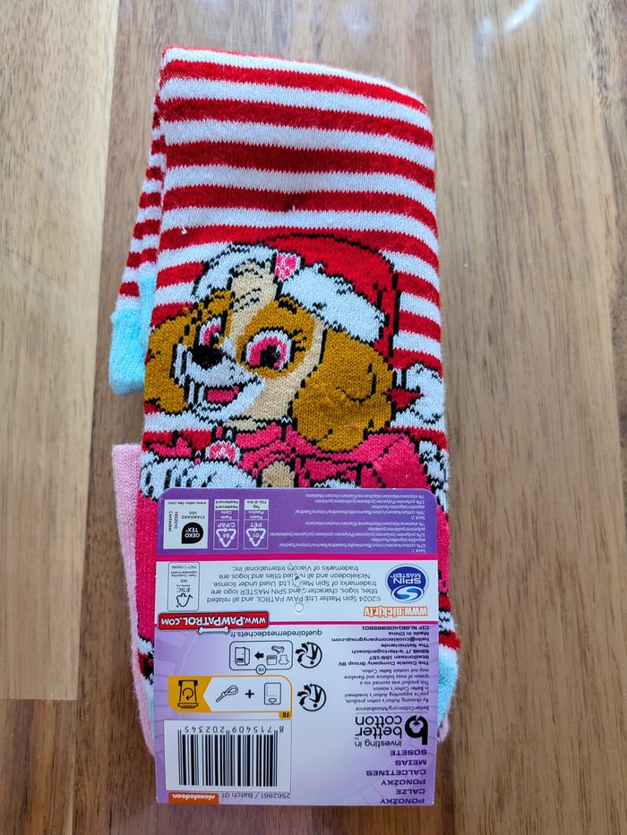 2 Paires de Chaussette intérieur épaisse Paw Patrol Noel Poiture 31 / 34  Neuf - photo numéro 2