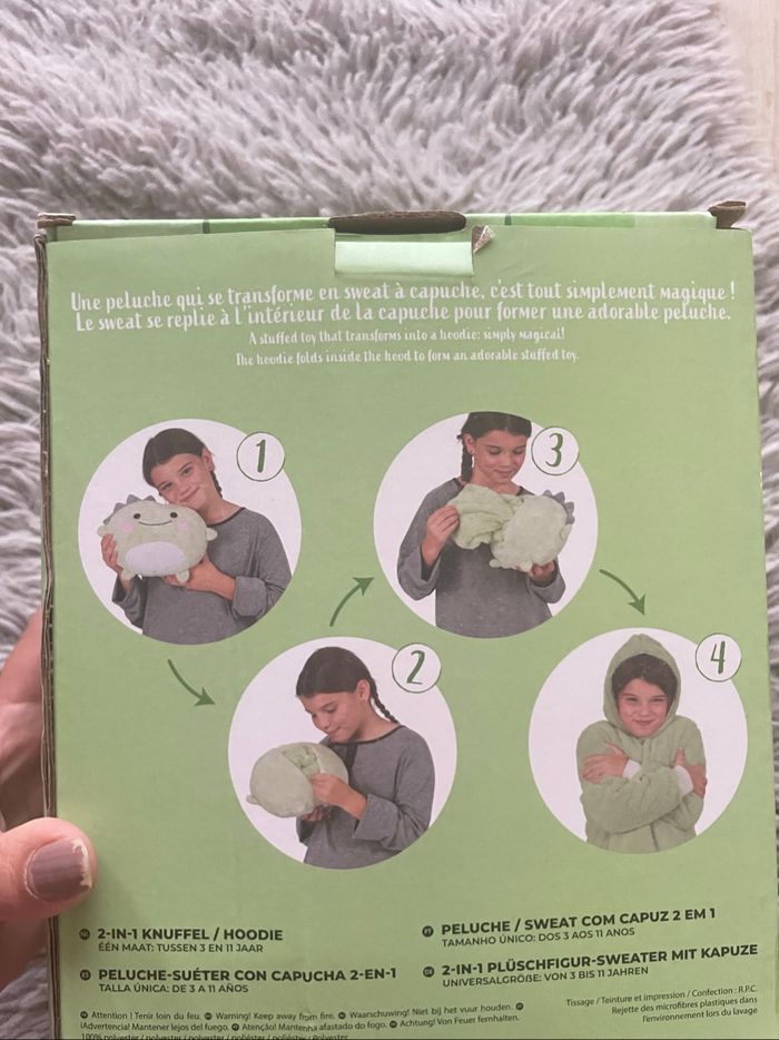 Sweat à capuche peluche / surpyjama - photo numéro 8