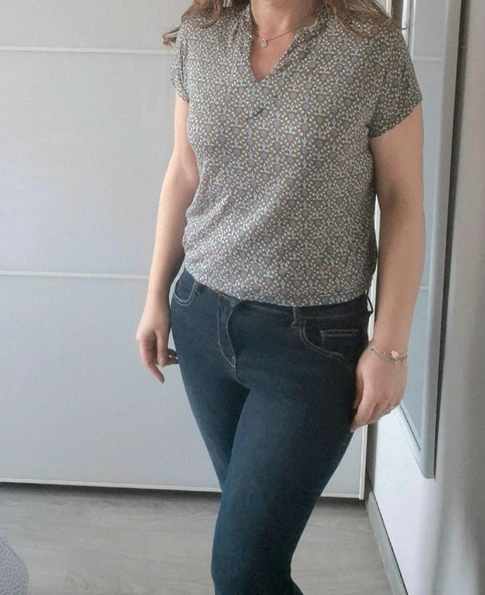 T-shirt en lin Monoprix taille s - photo numéro 2