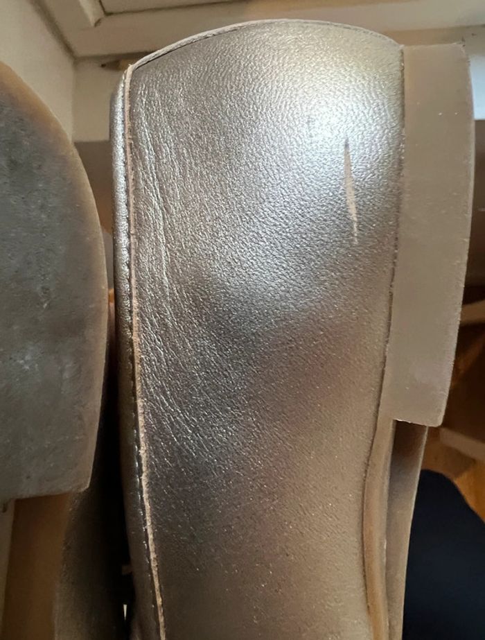 Mocassins fille dorés pointure 33 cuir véritable – Pom d’Api - photo numéro 5