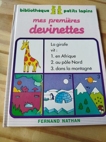 Mes premières devinettes