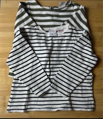 Lot deux marinières Zara 2/3 ans