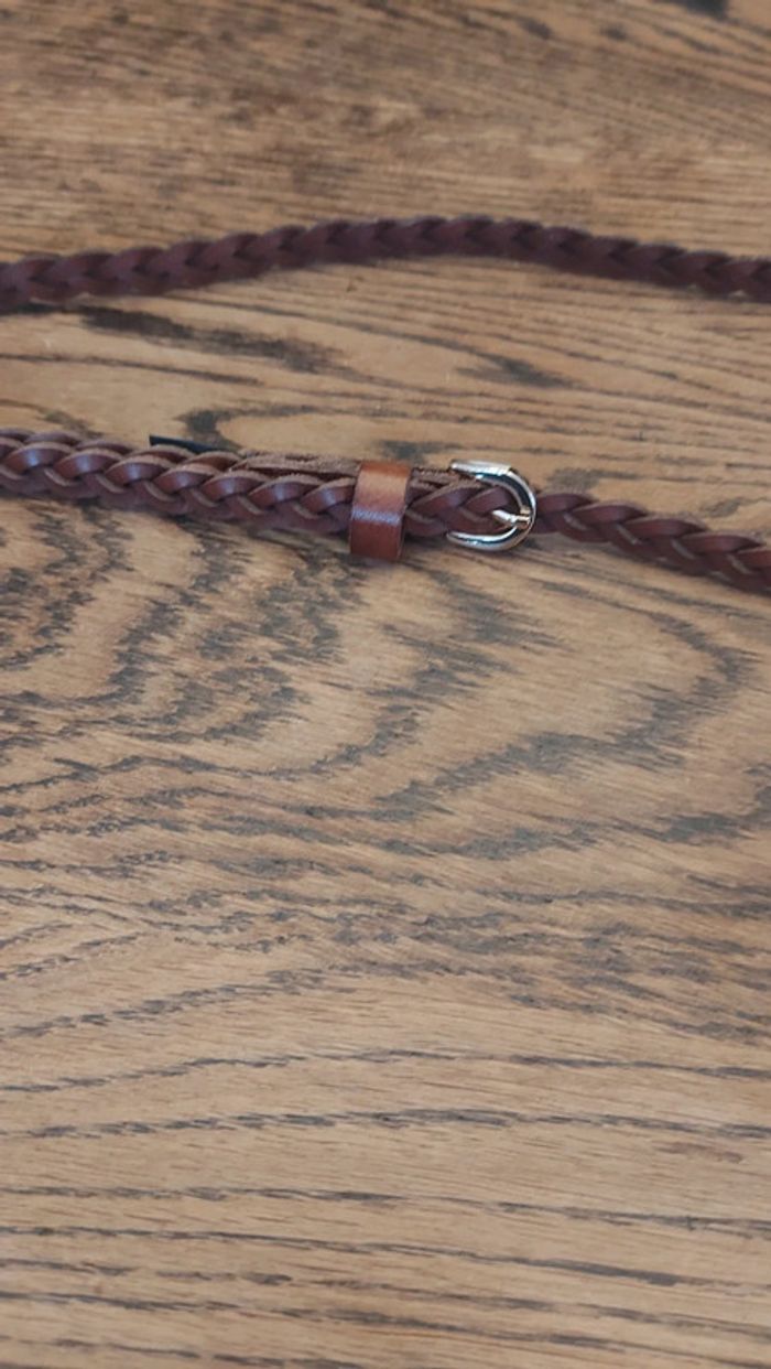 Ceinture tressée en cuir Marron H&M de - photo numéro 14