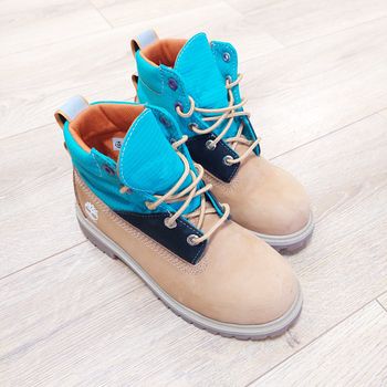 Bottines Timberland Premium 6 Inch Wheat Blue Suede